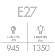Tabla equivalencias LED & LUMEN E27 945 - 1350lm